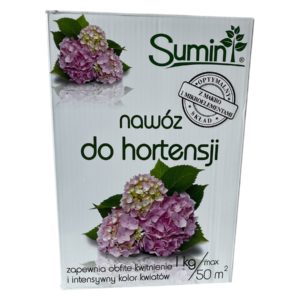 Nawóz do hortensji Sumin 1 kg – piękne, wybarwione kwiaty