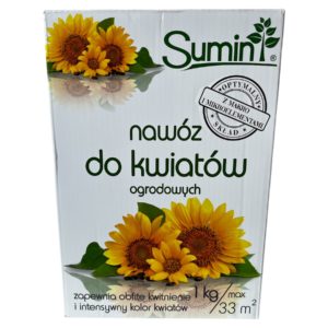 Nawóz do kwiatów ogrodowych Sumin 1 kg – bujne i długie kwitnienie